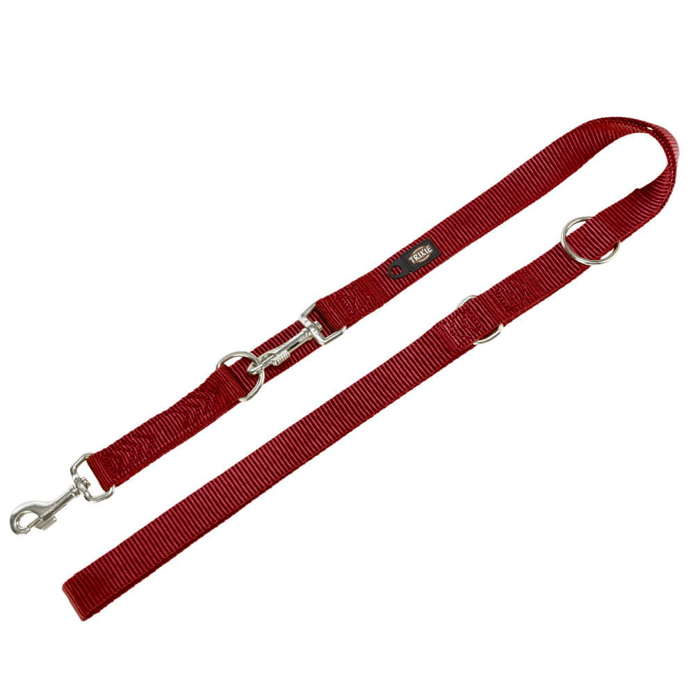 Smycz podwójna dla psa 2m/25 mm BURGUND TRIXIE